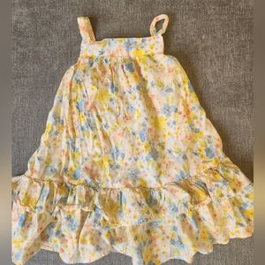 EUC OLD NAVY 4T FLORAL SUNDRESS CUT OUT BACK DETAIL